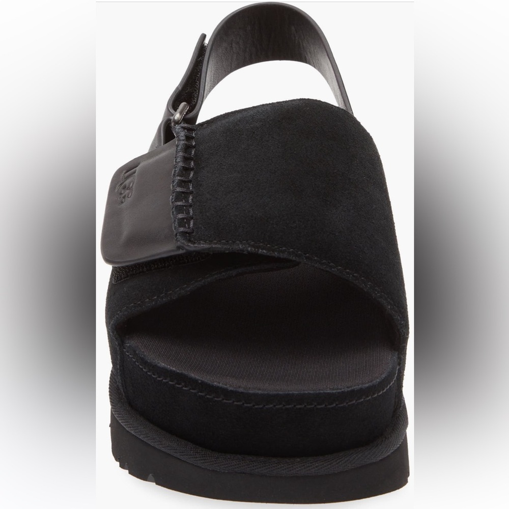 UGG GOLDENSTAR SLINGBACK  PLATFORM SANDALS SUEDE NEW